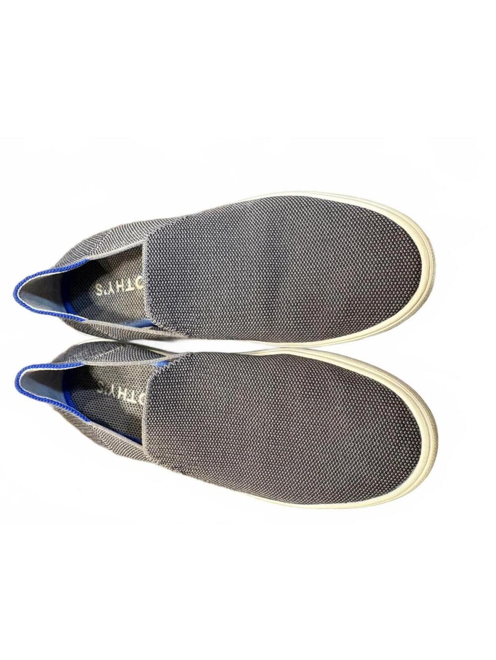 Rothy's The Original Slip-On Sneakers in gray. 8.5
